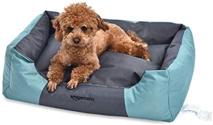 AmazonBasics Water-Resistant Pet Bed, Rectangular