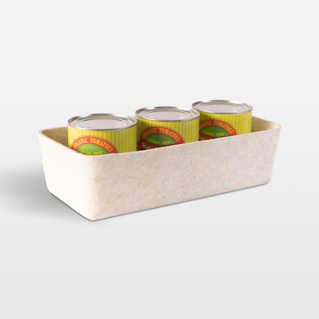 Sortjoy Long Stone Sculpted Storage Bin, Set of 3