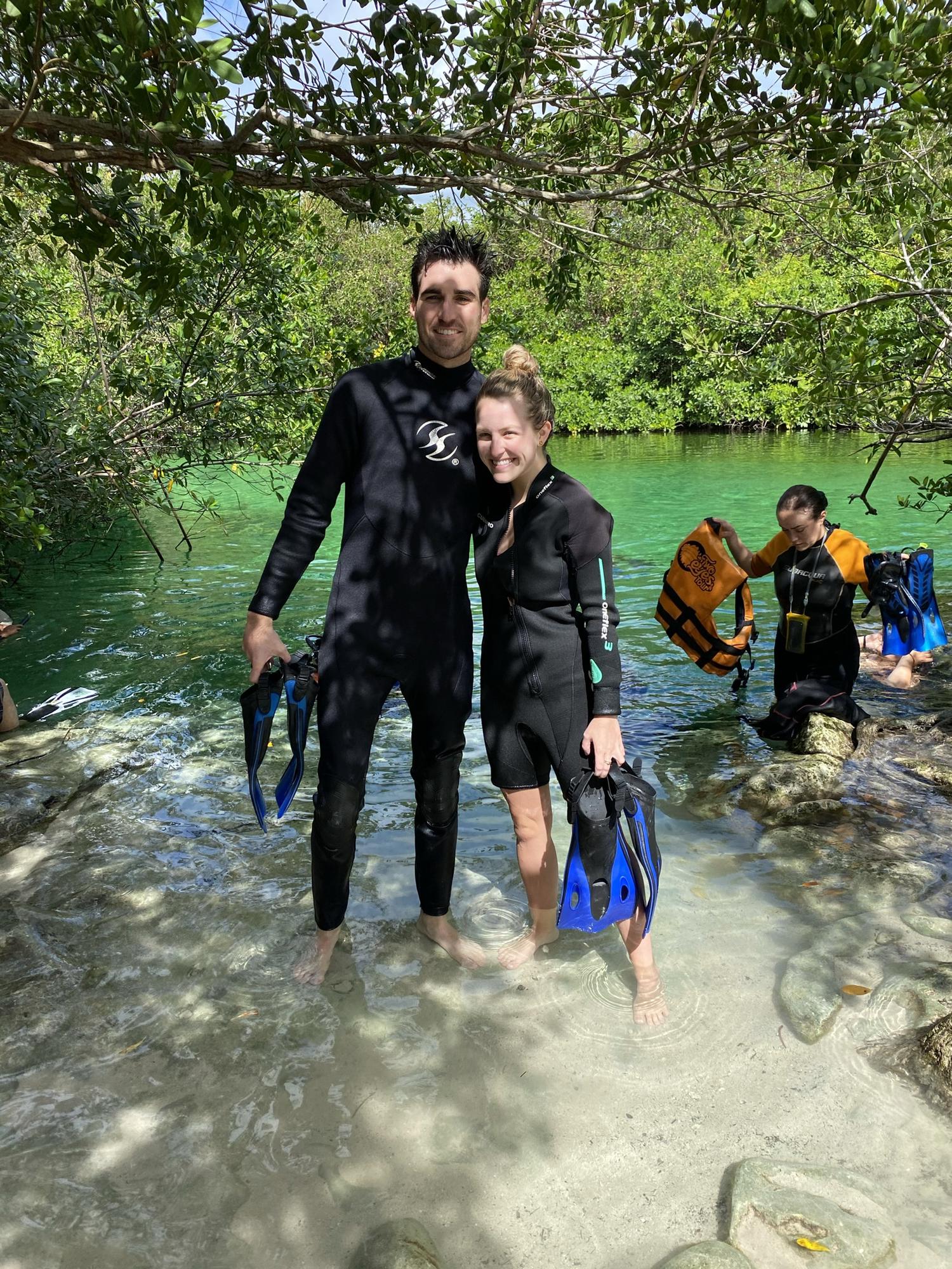 Scuba diving in Tulum, Mexico