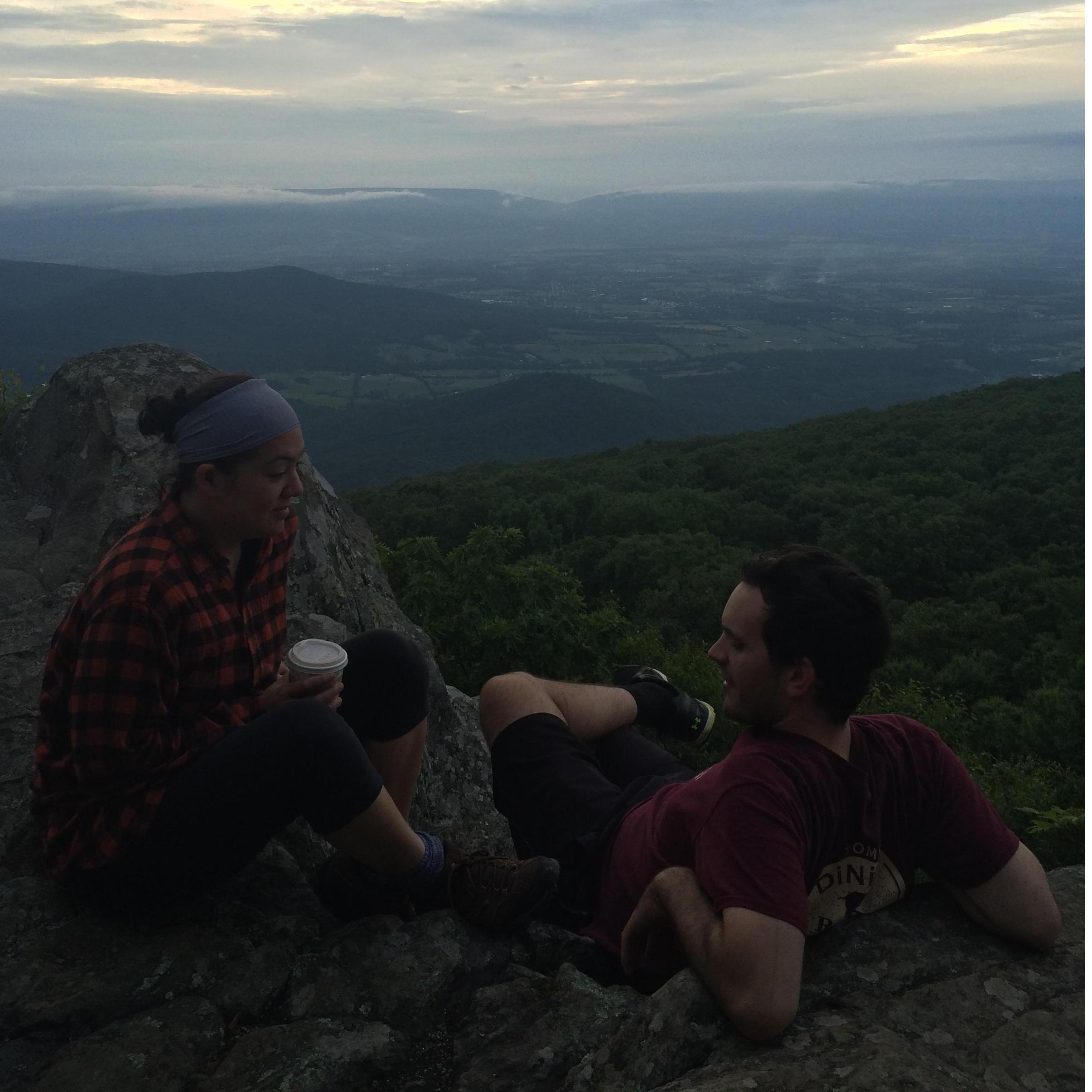 Lumberjack and Nate in Shenandoah, VA