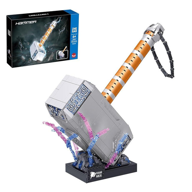 SZRUIZITEC 975PCS Thor Battle Hammer Building Blocks Toys,Creative Super Hero Building Set, Best Gift for 6+ Boys, Girls or Adults