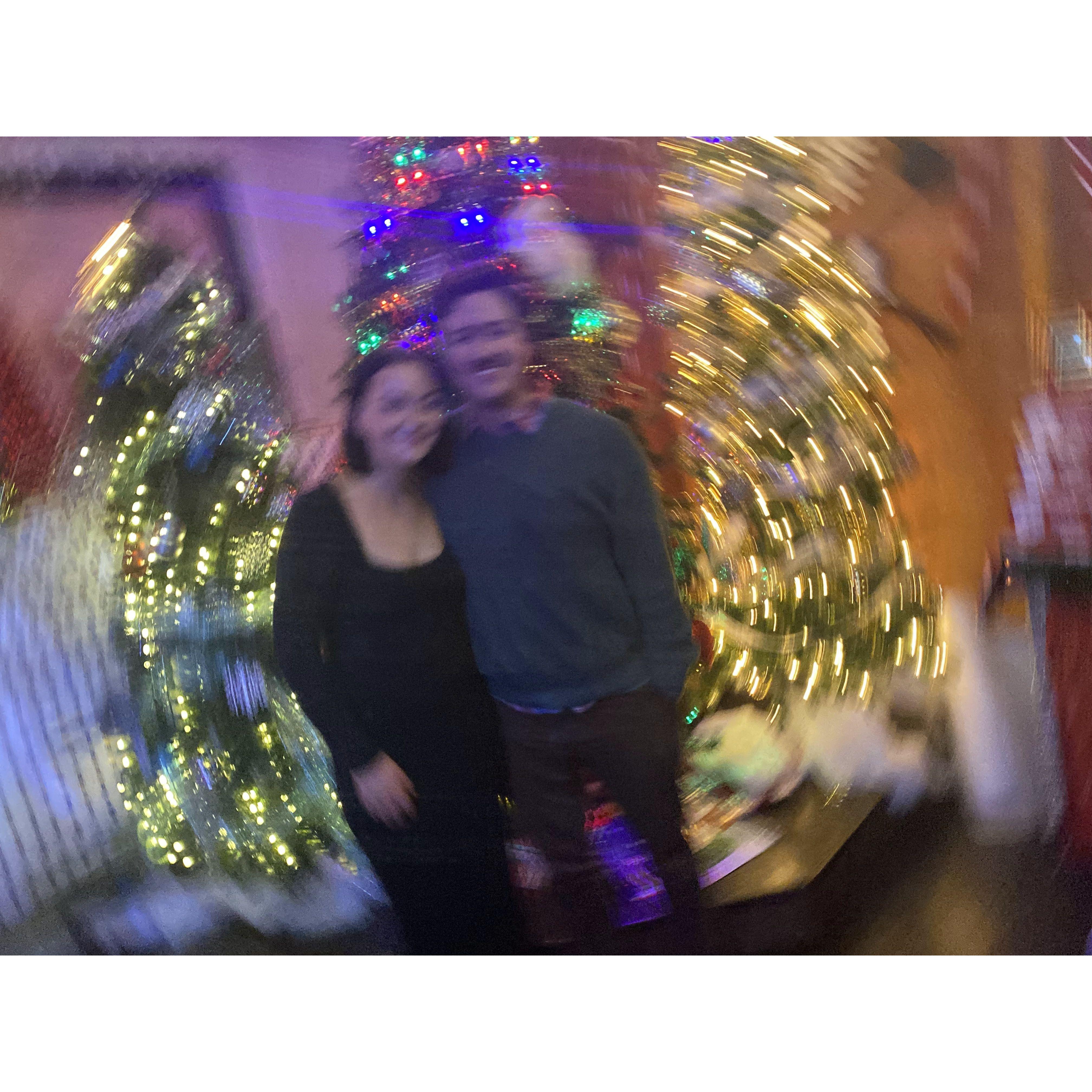 christmas time at overlook lodge, where we had our first date