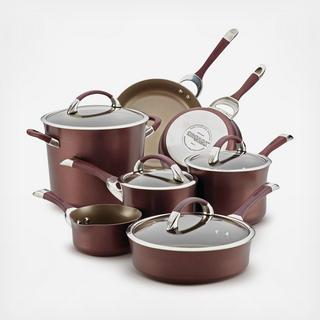 Symmetry Chocolate Nonstick 11-Piece Cookware Set