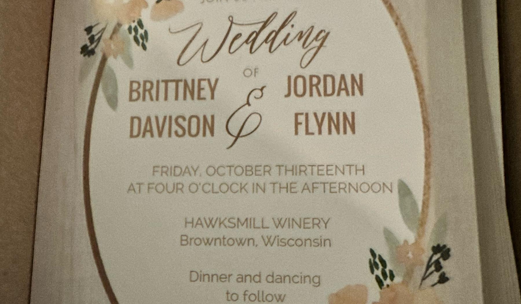 The Wedding Website of Brittney Davison and Jordan Flynn