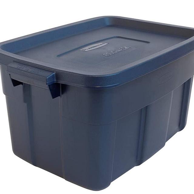 Rubbermaid 14 Gal Pack of 6 Roughneck️ Storage Totes Durable, Reusable, Set of Plastic Storage Bins