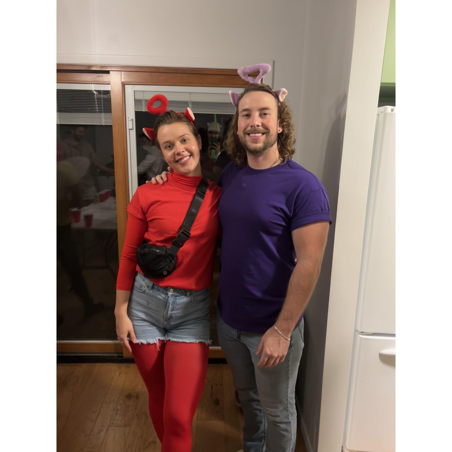 Tinky Winky and Po hit the scene!