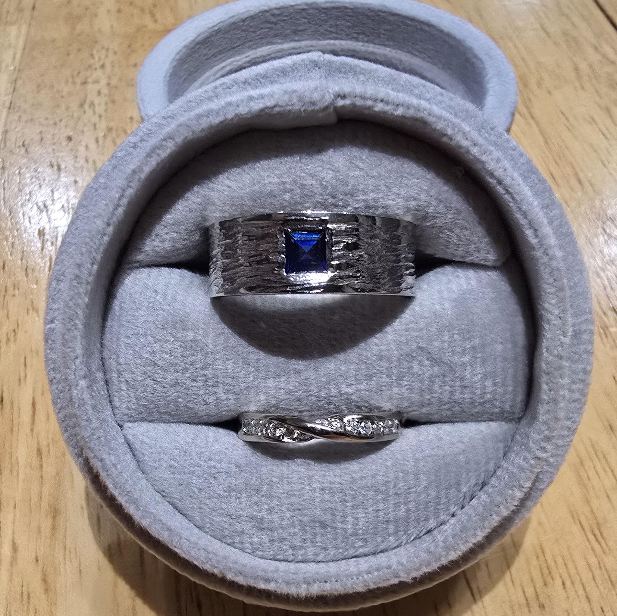 The finished rings - We made them ourselves