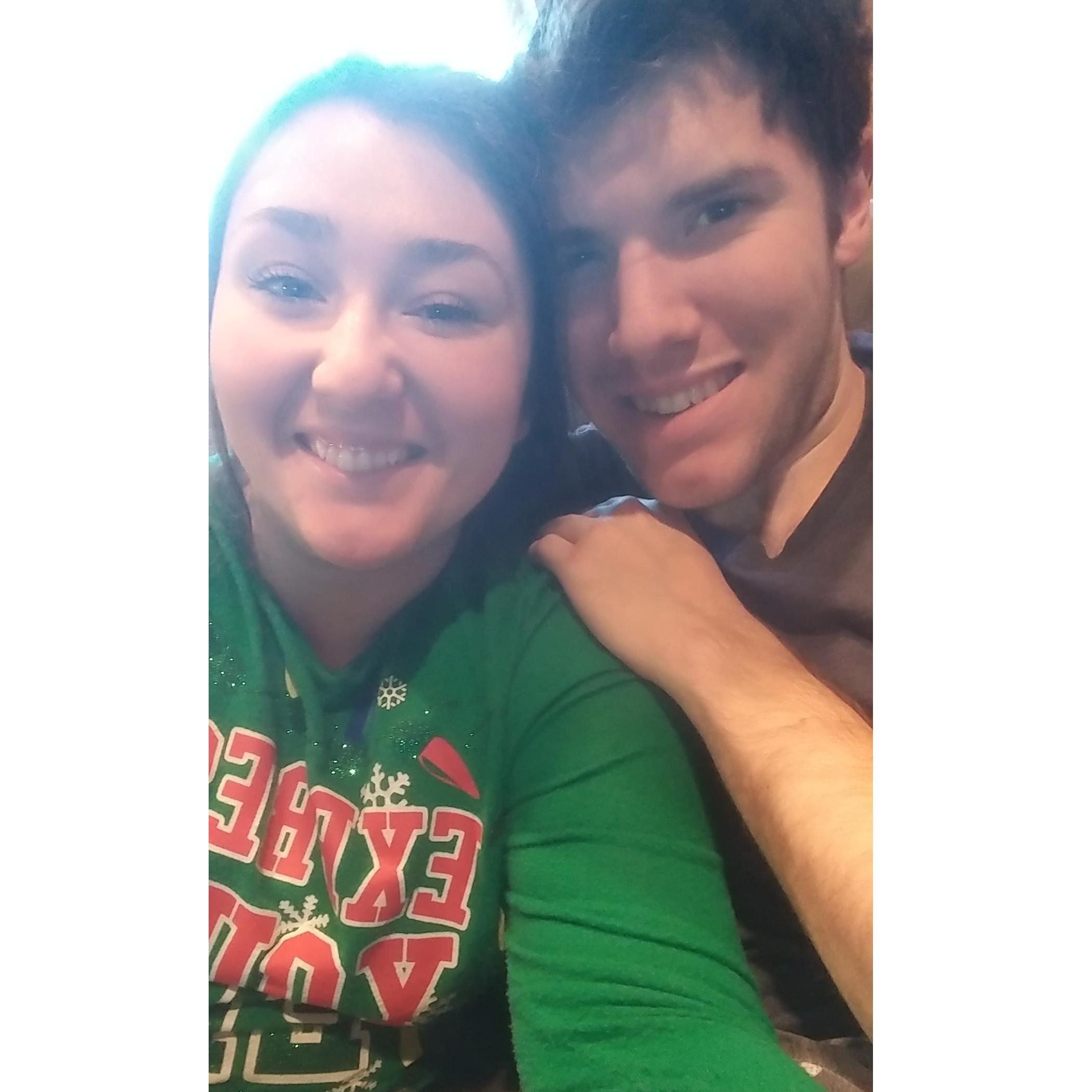 Waking up on Christmas Morning. <3