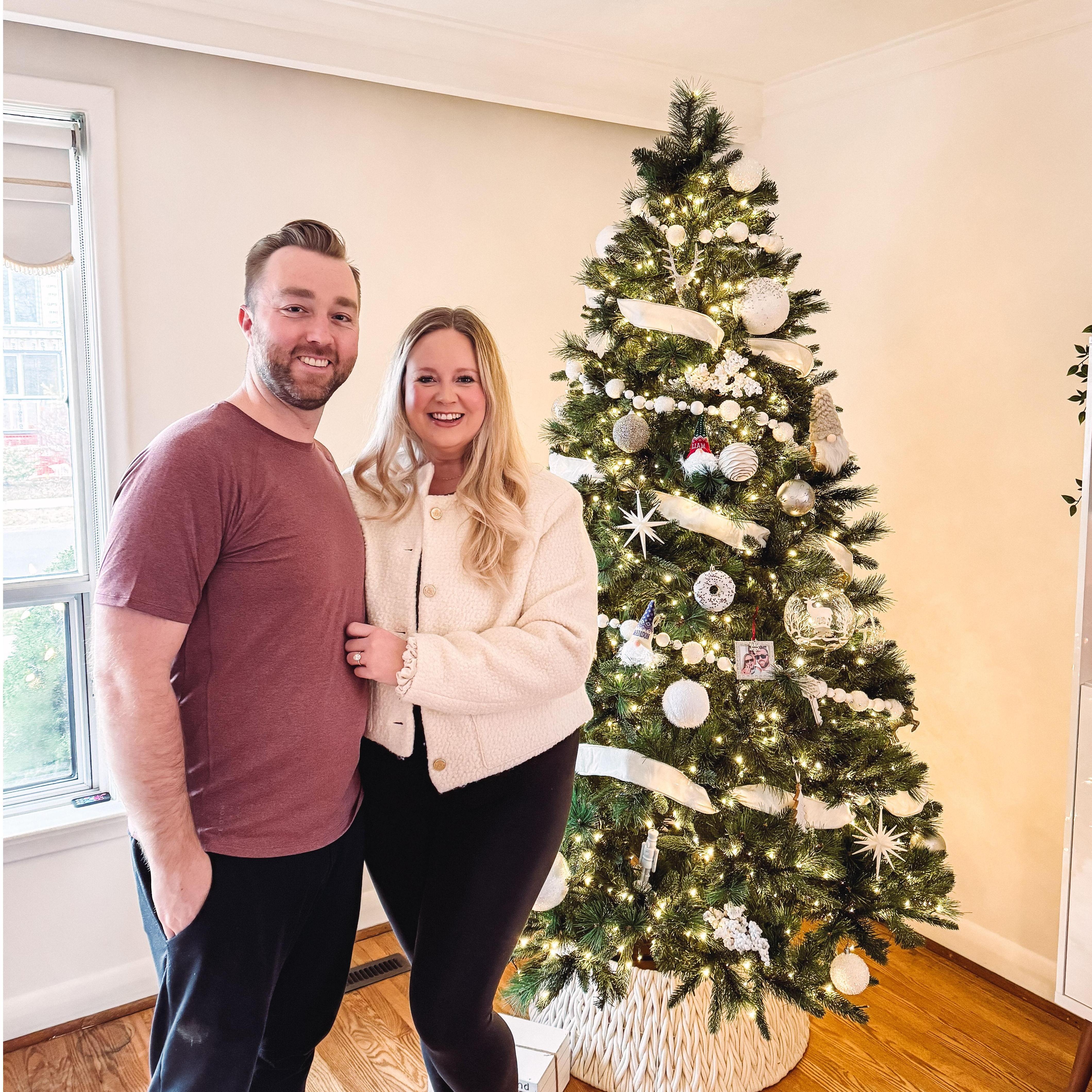 Our first Christmas engaged and in the new house!