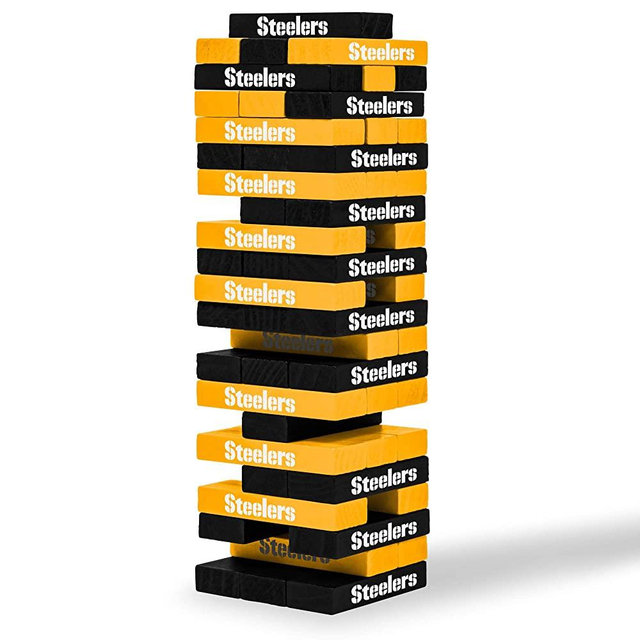 NFL Pro Football Tabletop Stackers Block Game by Wild Sports - Perfect Gift for NFL Football Fan, Dorm Game, Rec Room, Tailgate
