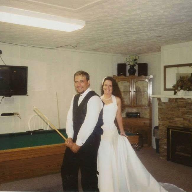 Little game of pool on the honeymoon