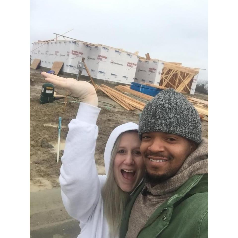 Our house being built. Circa 2018