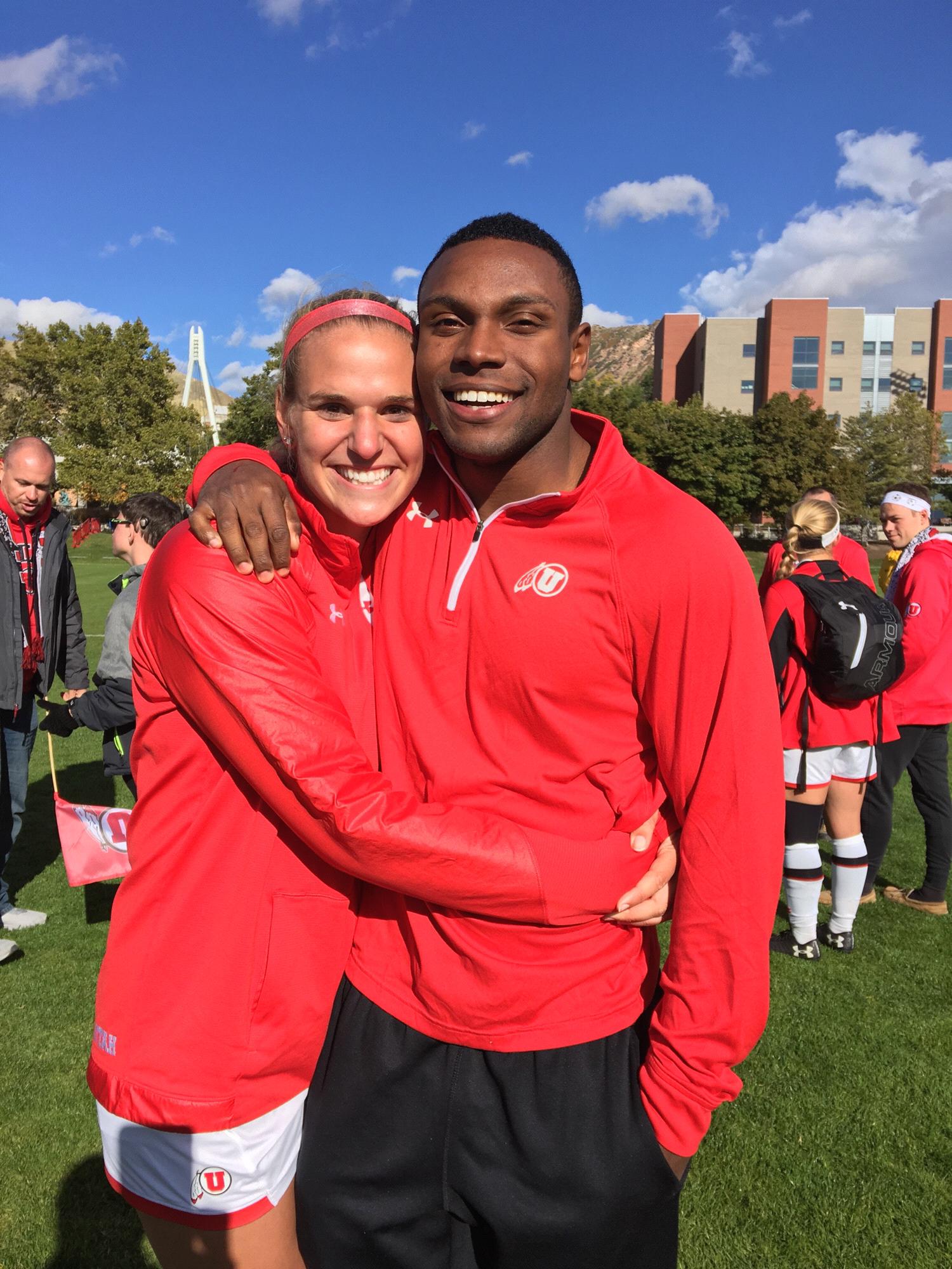 Senior year playing soccer at University of Utah!