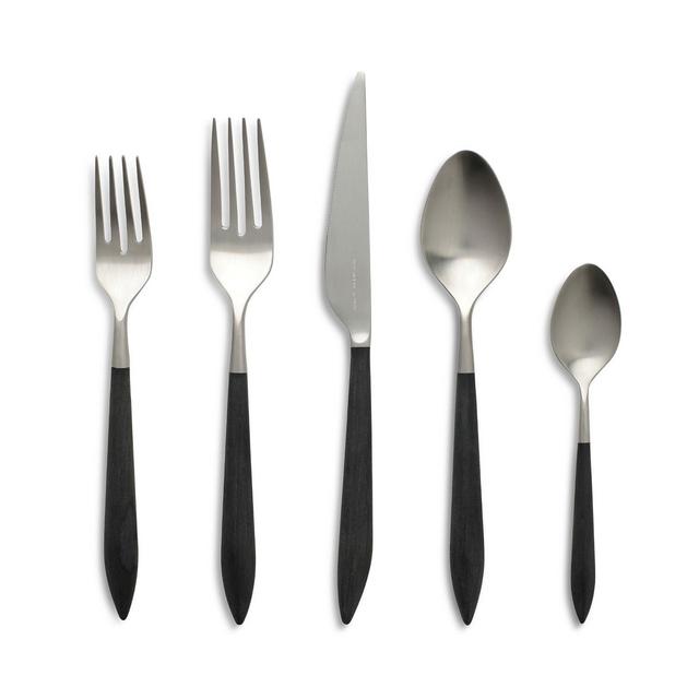 VIETRI Ares Argento & Black Five Piece Place Setting