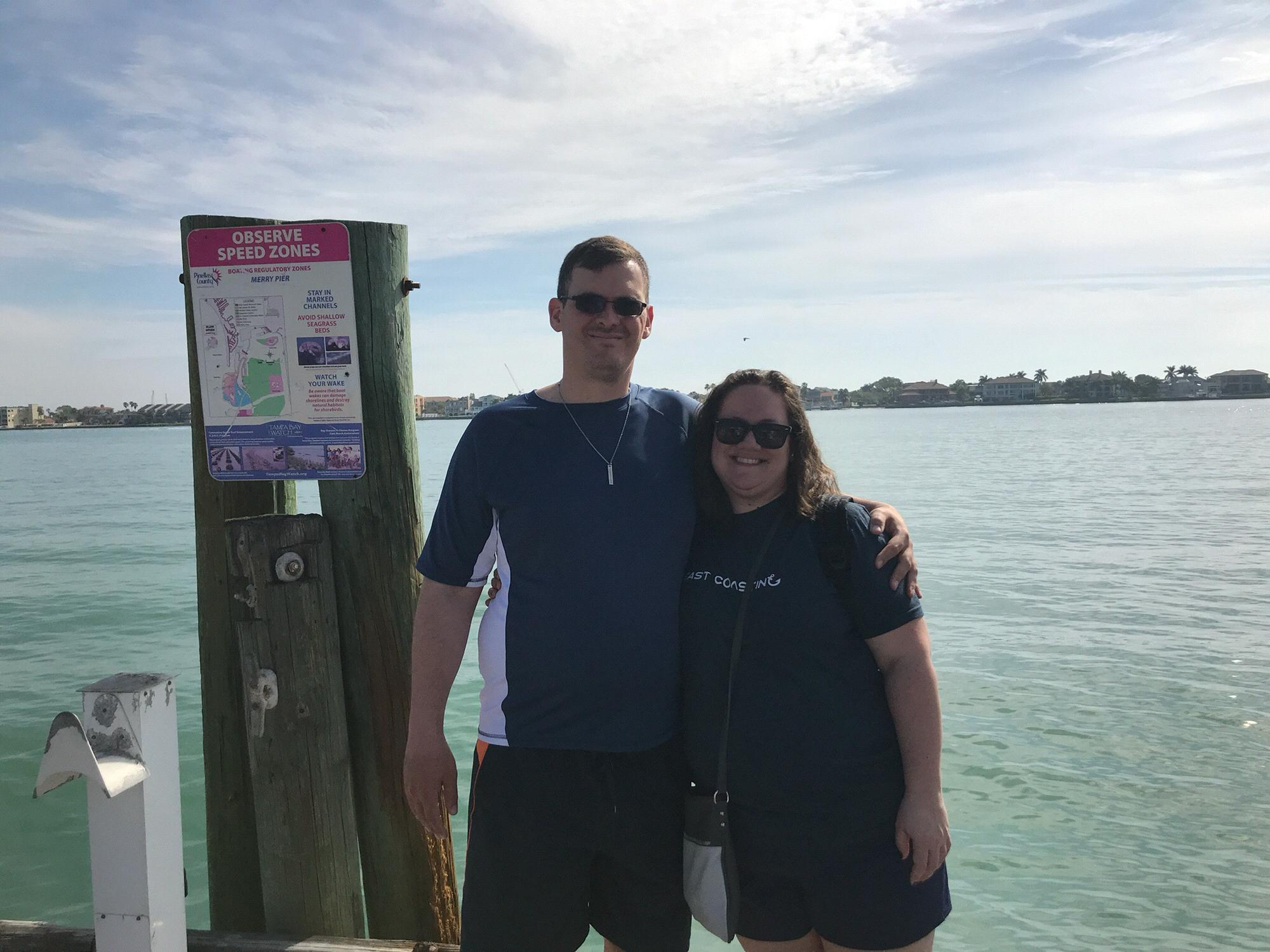 Ready to board the boat to our beautiful beach! St. Petersburg, FL