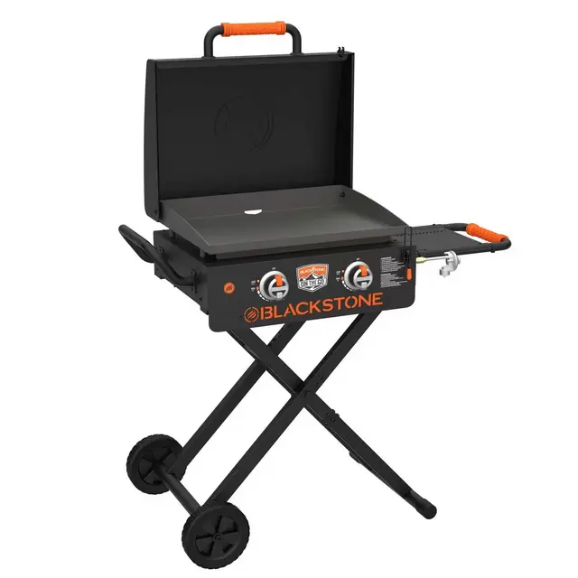 Blackstone 2 Burner OTG 22" Omnivore Flex-Fold Griddle 21000 BTU Model #2350 Black
