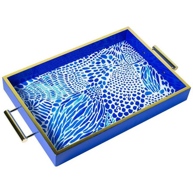 Lilly Pulitzer Blue Tang Gang Hostess Tray