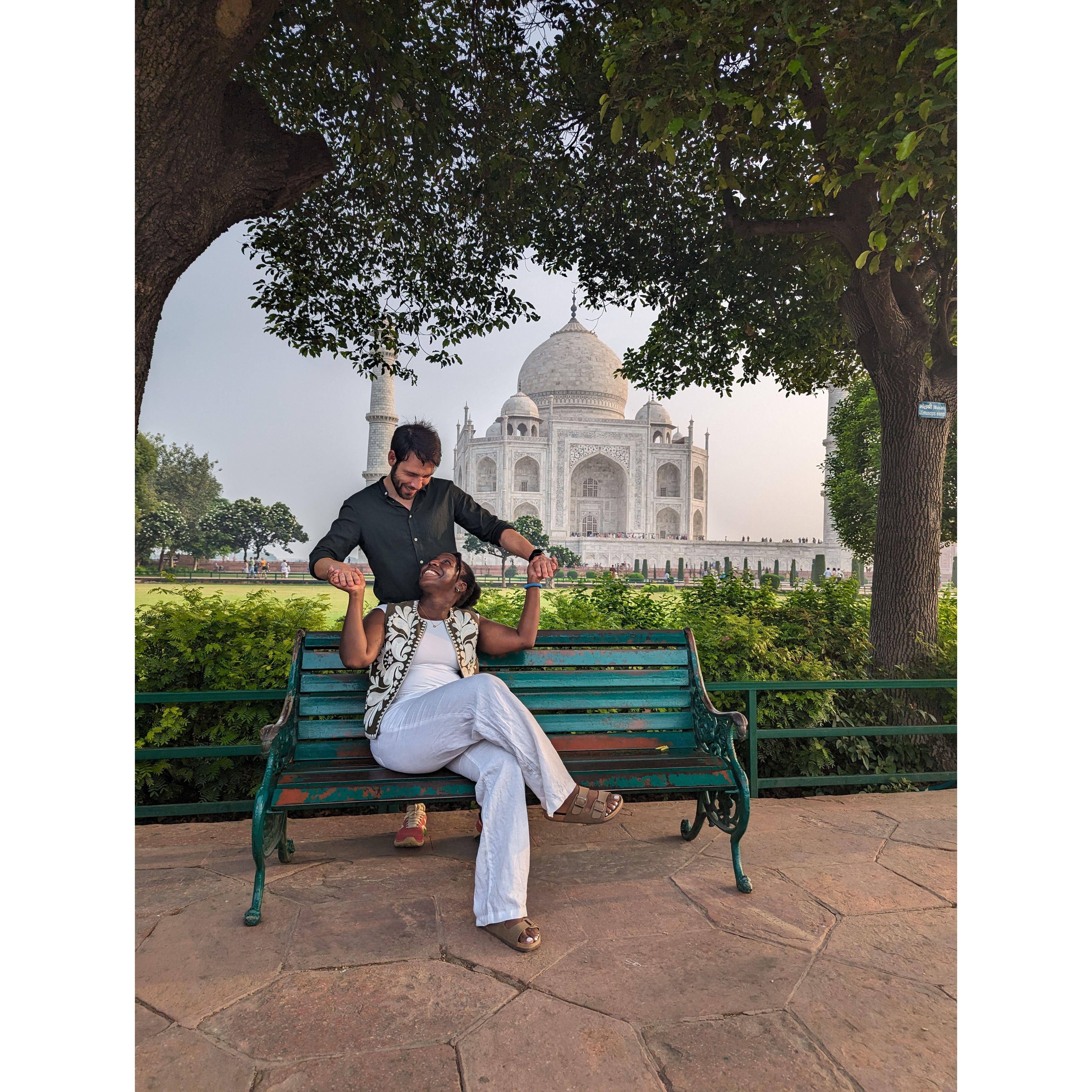 Visiting Taj Mahal, India