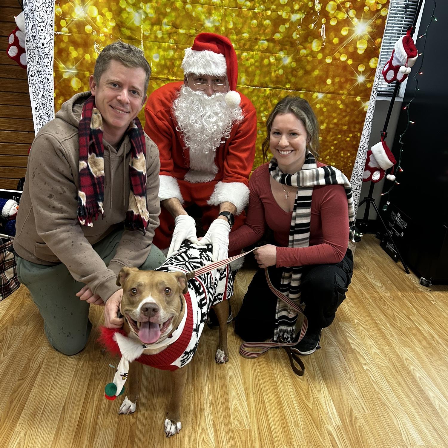 Christmas family photo, December 2023.