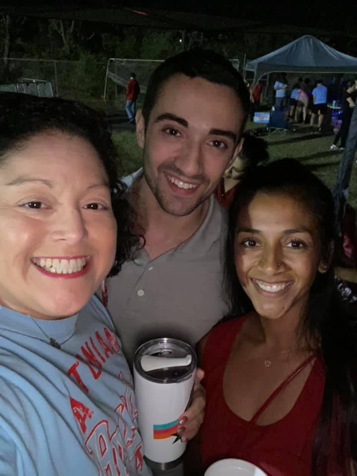 Their first picture together thanks to Steph's sister's selfie game. Thanks, Vanessa!