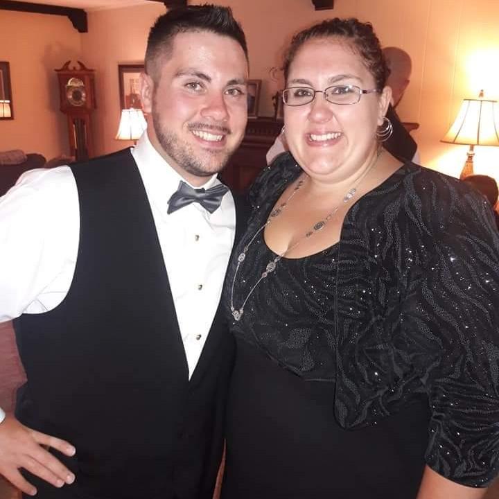 Patrick with bridesmaid Mary
