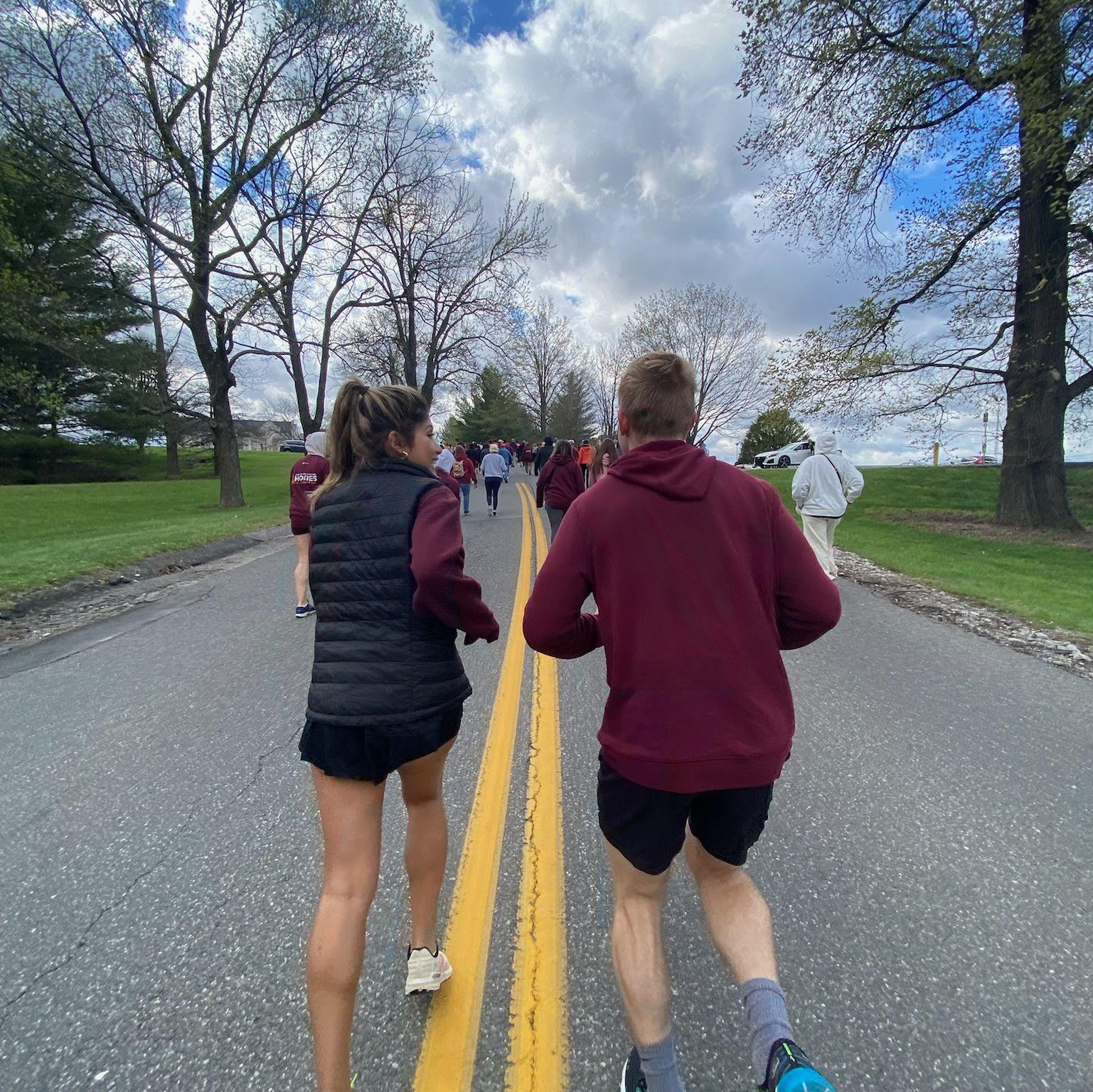 Our first Hokie Remembrance Run together!
