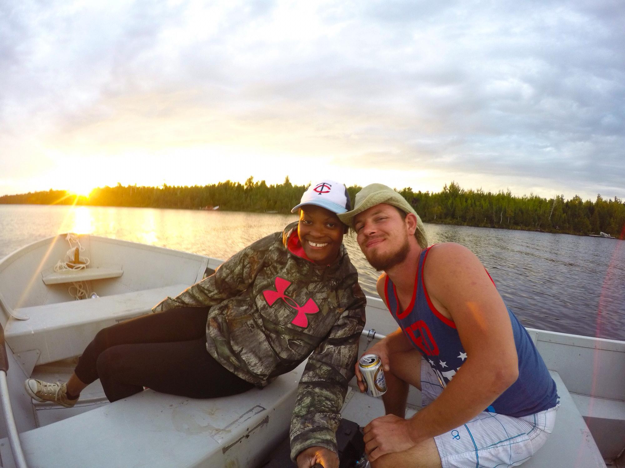 We both enjoyed at the State Parks, adventures, and explores. This picture was taken at BWCA (Boundary Water Canoe Area Wilderness) at (Bearskin Lodge) Grand Marais, MN. (2016)