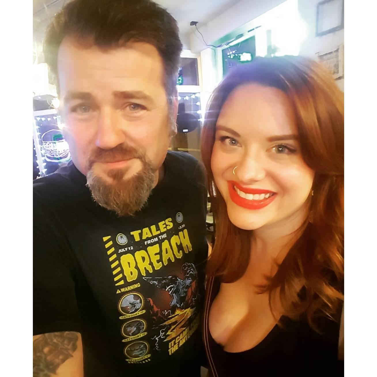 Our first picture together!  This was taken at Stacked StL, where we met.