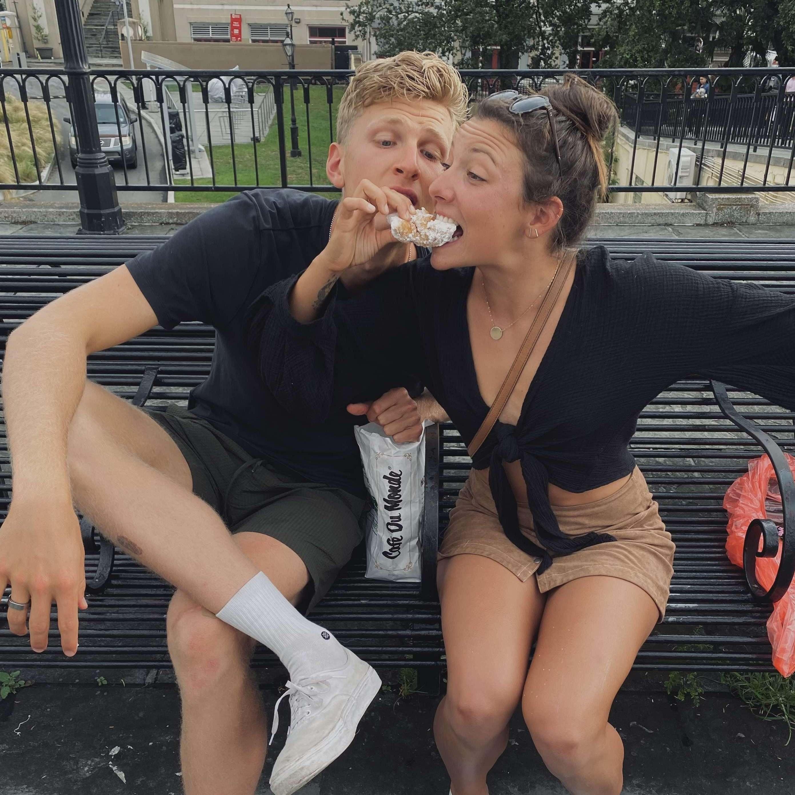 New Orleans beignet feast.