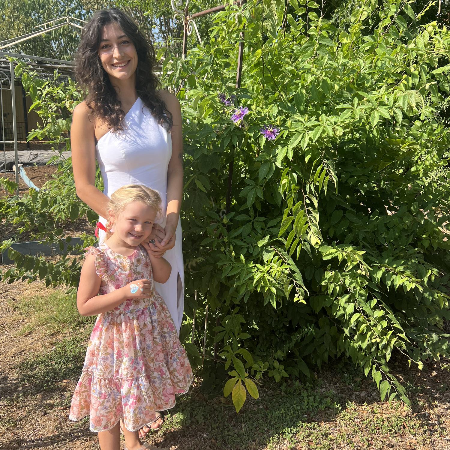 Here’s Bentley and I at a Bride’s Brunch. She has been so excited to be a flower girl! Everyday she asks “how many days until the wedding?”