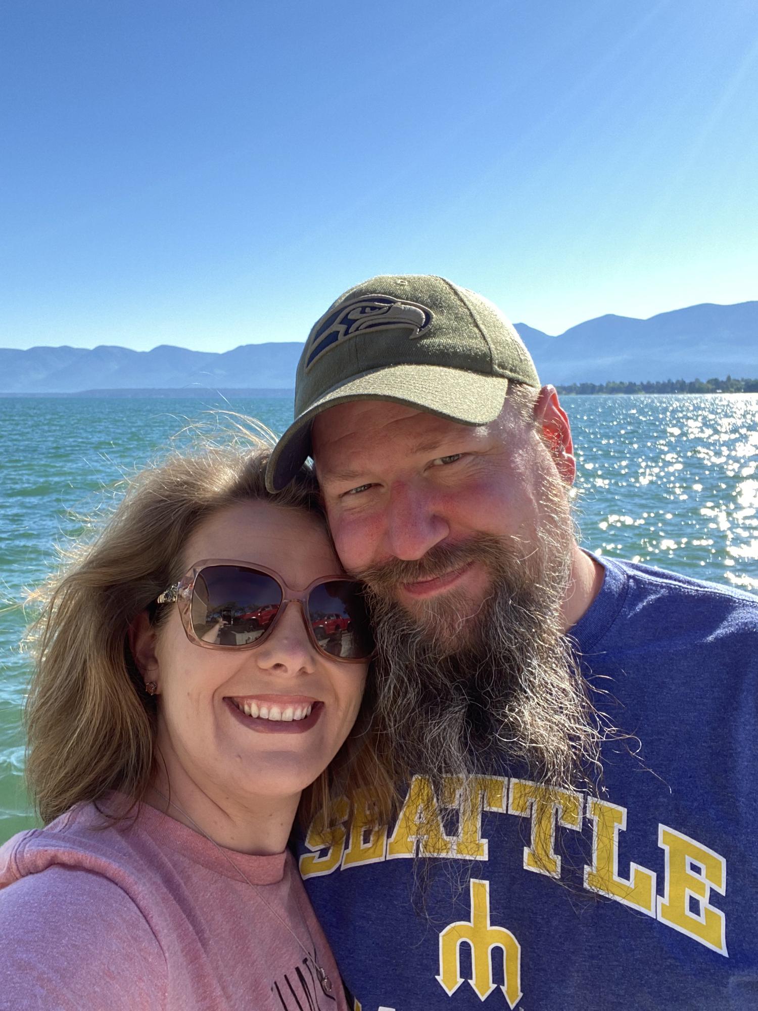 The morning after we got engaged!  Resort in Poulen Montana, June 13th 2021