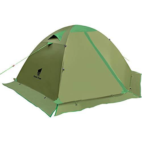 GEERTOP Backpacking Tent for 2 Person 4 Season Camping Tent Double Layer Waterproof for Outdoor Hunting, Hiking, Climbing, Travel - Easy Set Up