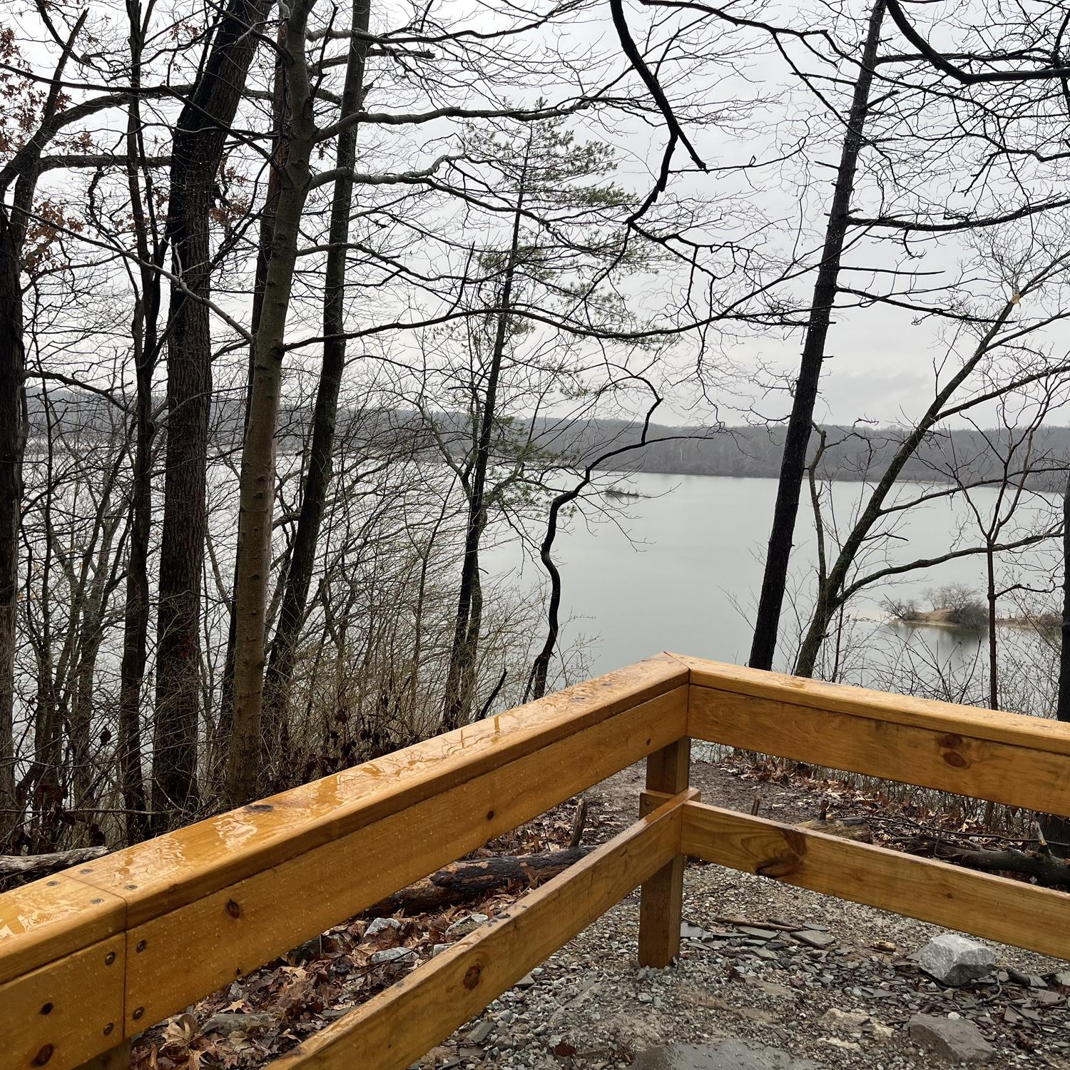Looking out at Eagle Creek!