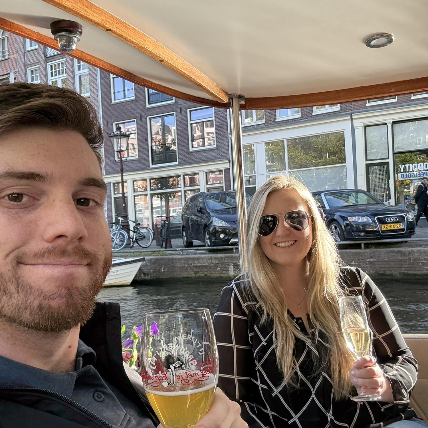 Our first Europe trip together - Amsterdam!