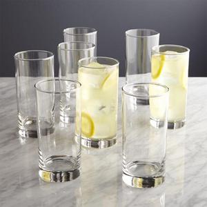 Crate & Barrel Drinking Glasses - Set of 8