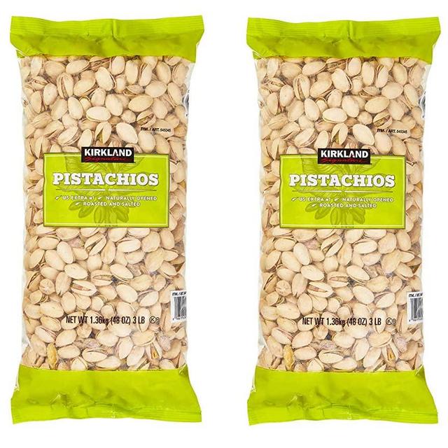 Kirkland Signature California In-Shell Roasted & Salted Pistachios: 2 Pack (6 lbs)
