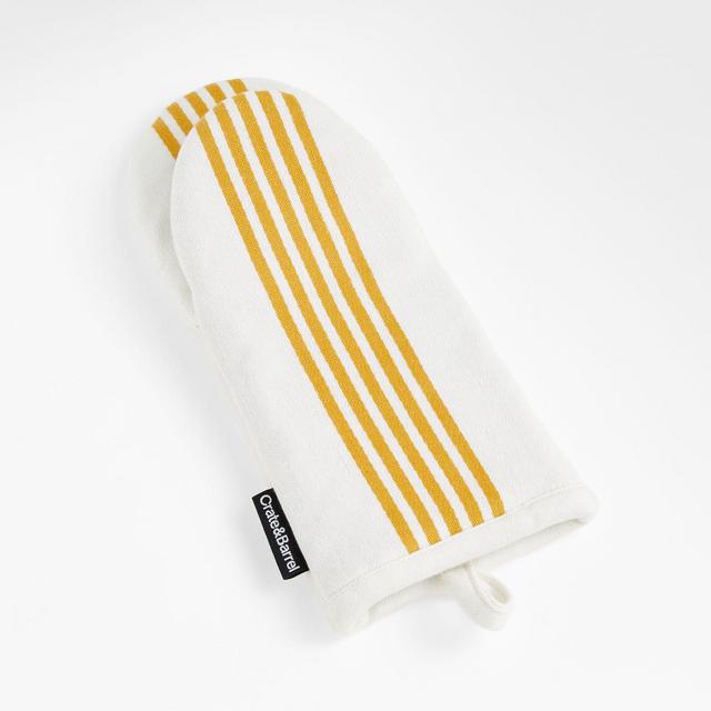 Cuisine Stripe Yellow Ocher Oven Mitt