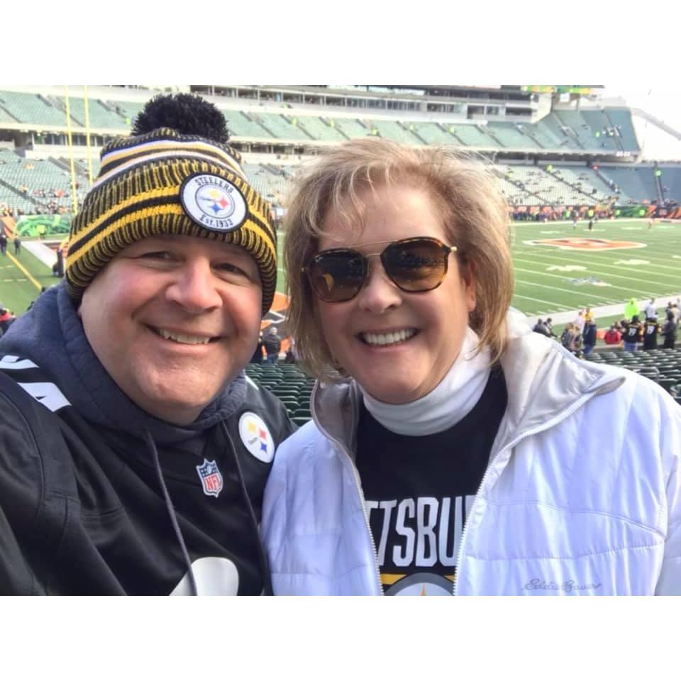 Its pretty clear we love sports and the beach! Bengals vs Steelers November 2019