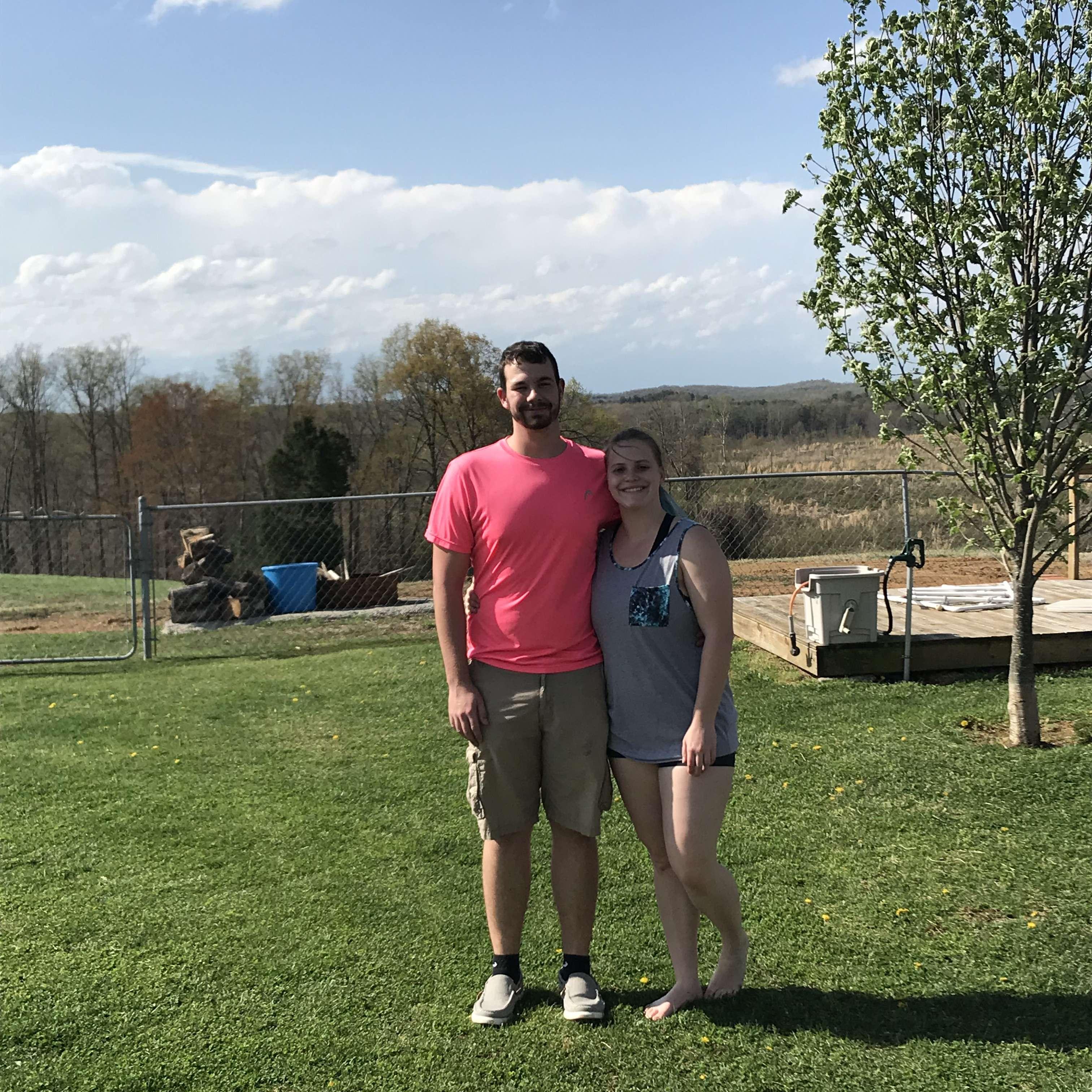First Picture together at my grandparents house!