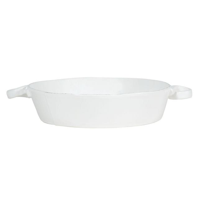 VIETRI Lastra Handled Round Baker