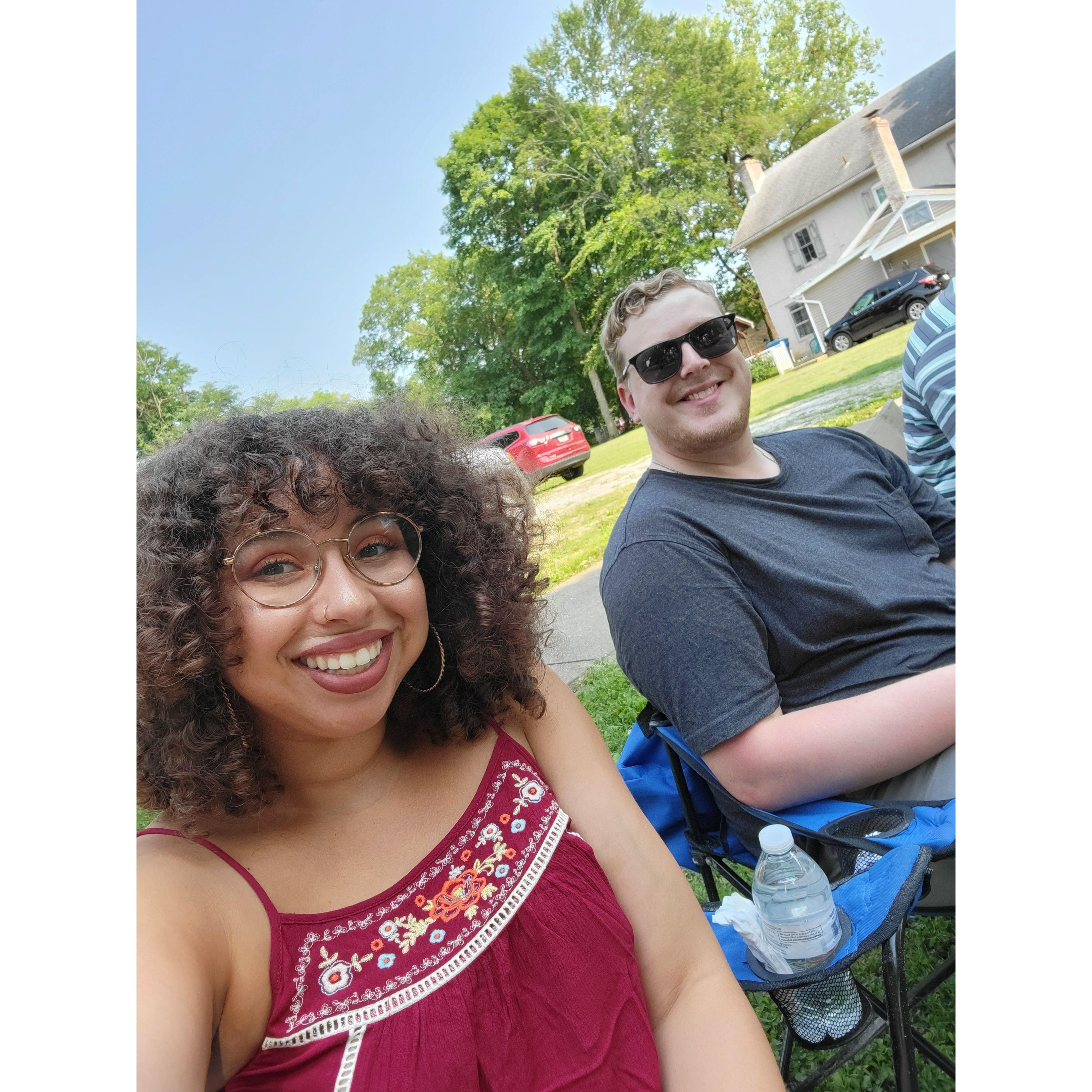 July 2021: At the Covington 4th of July Parade! | En el desfile del Día de la Independencia en Covington