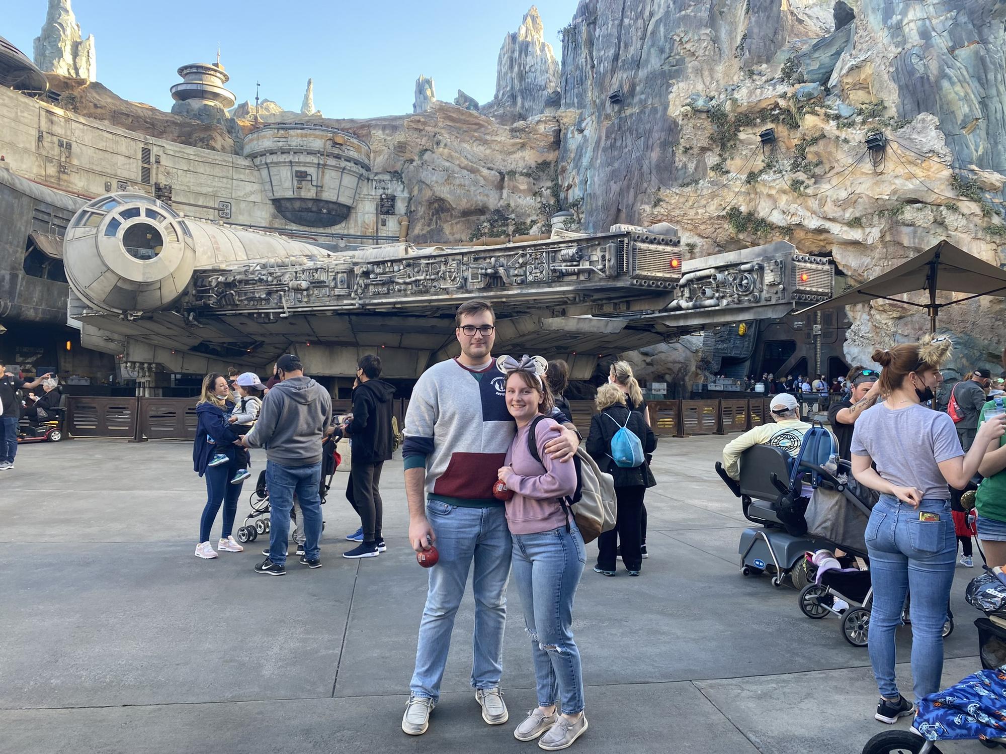 Jacob and Alianna at Hollywood Studios in Disney in 2022.