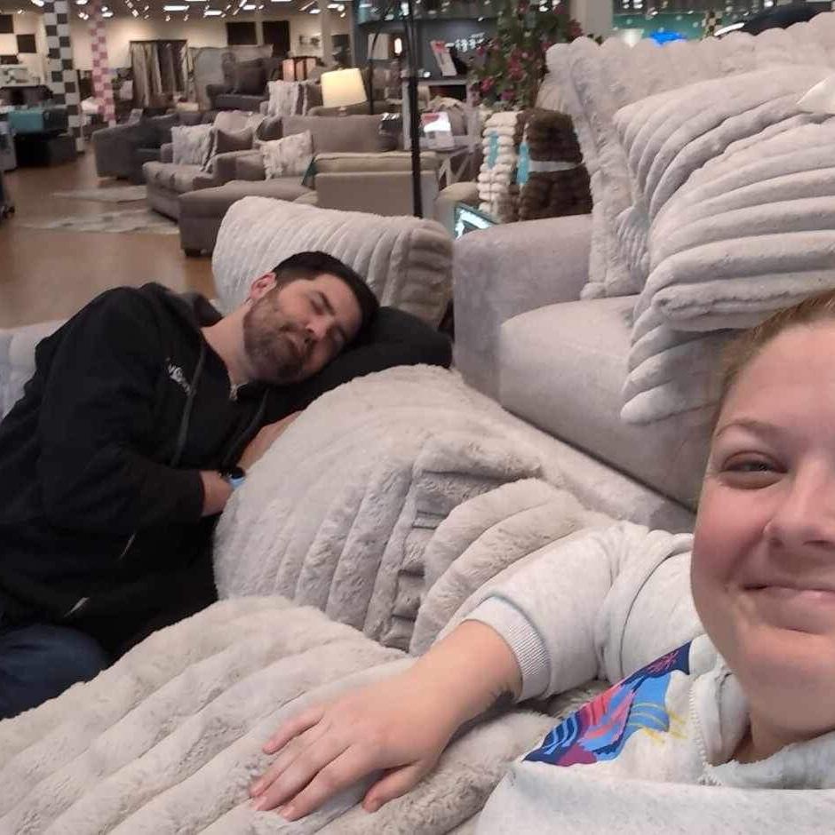 Picking out our first adult living room set - April 2024