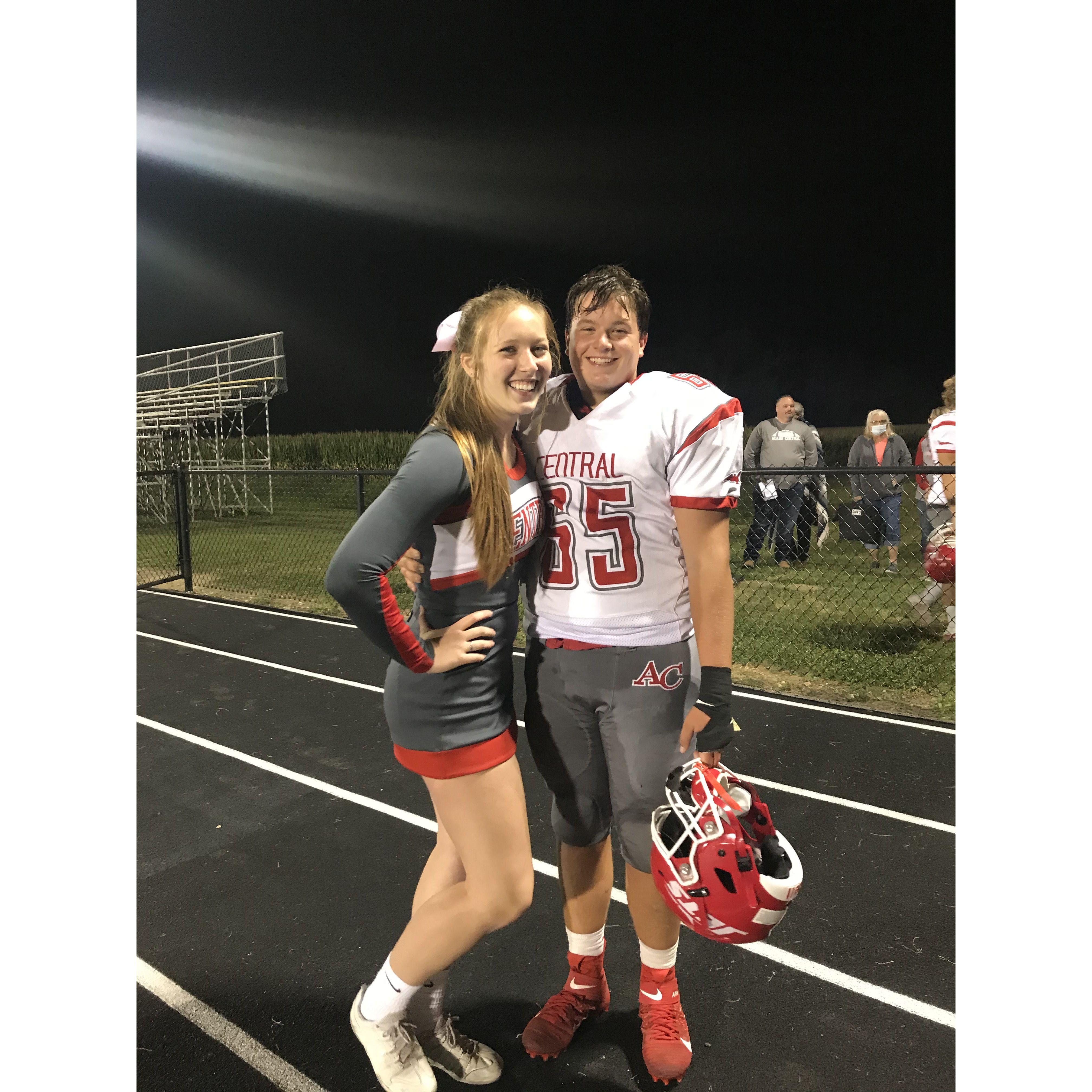When Brayden and Makaylah were football and cheer captains!