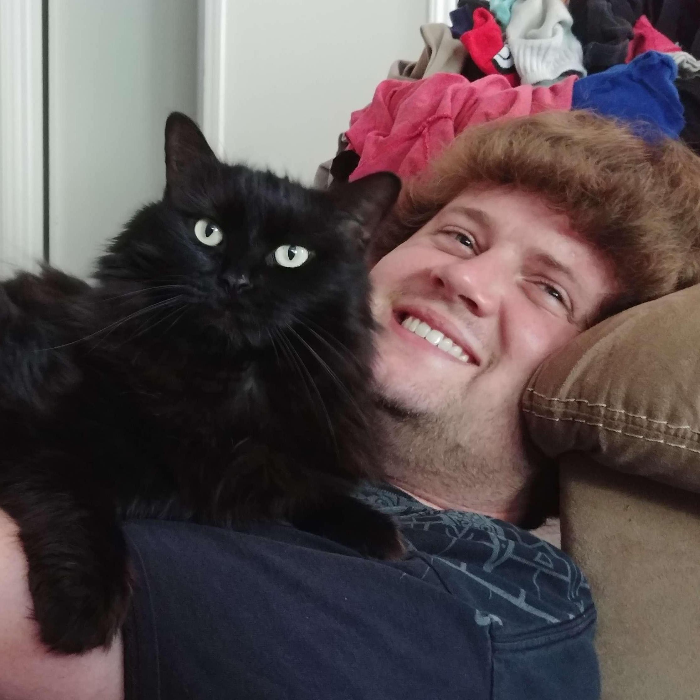 Chad and Ebony cat