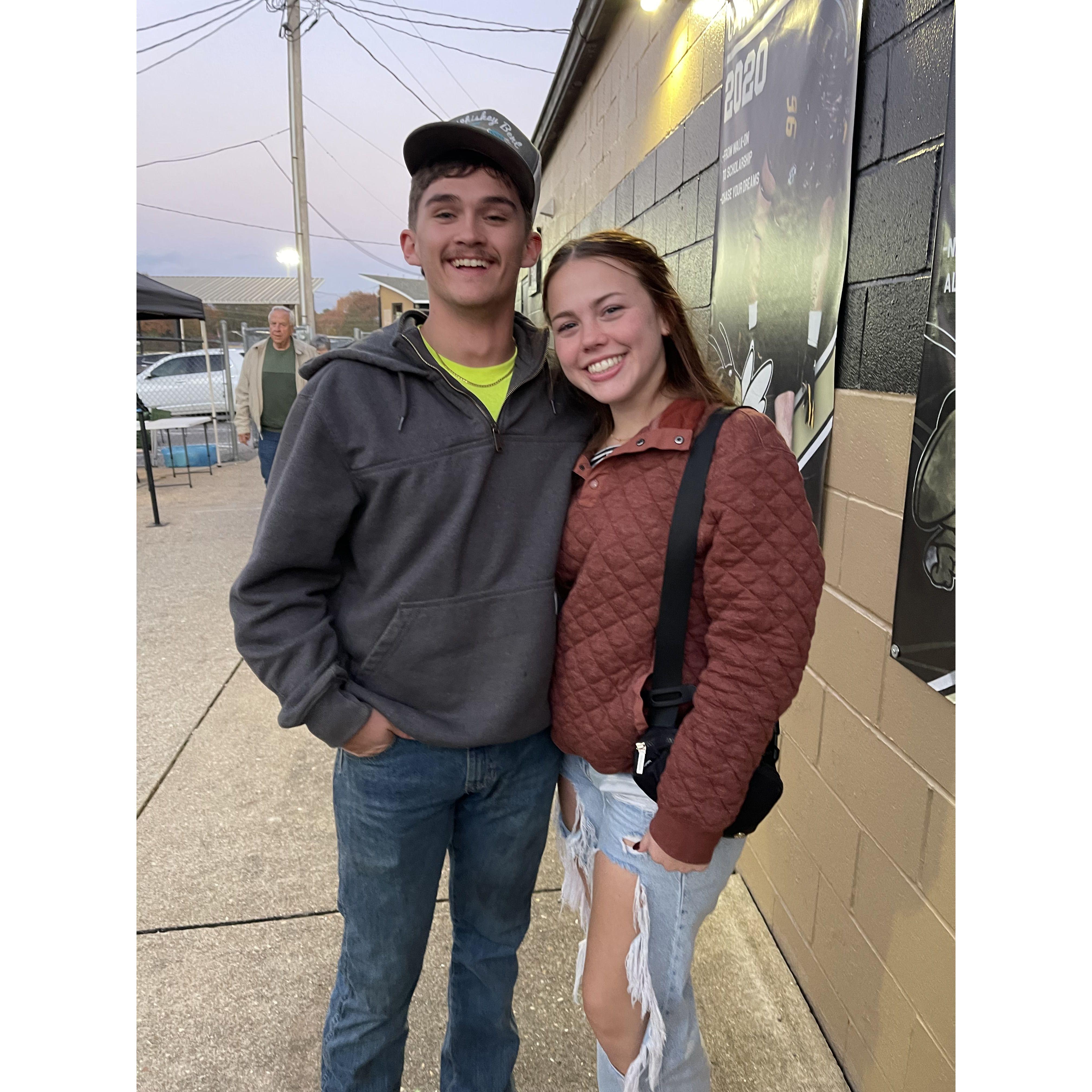 Our first LHS football game together!