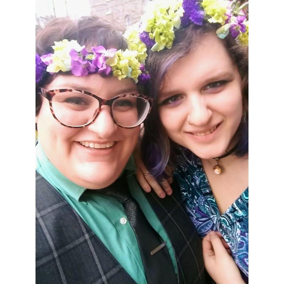 right after we got married!