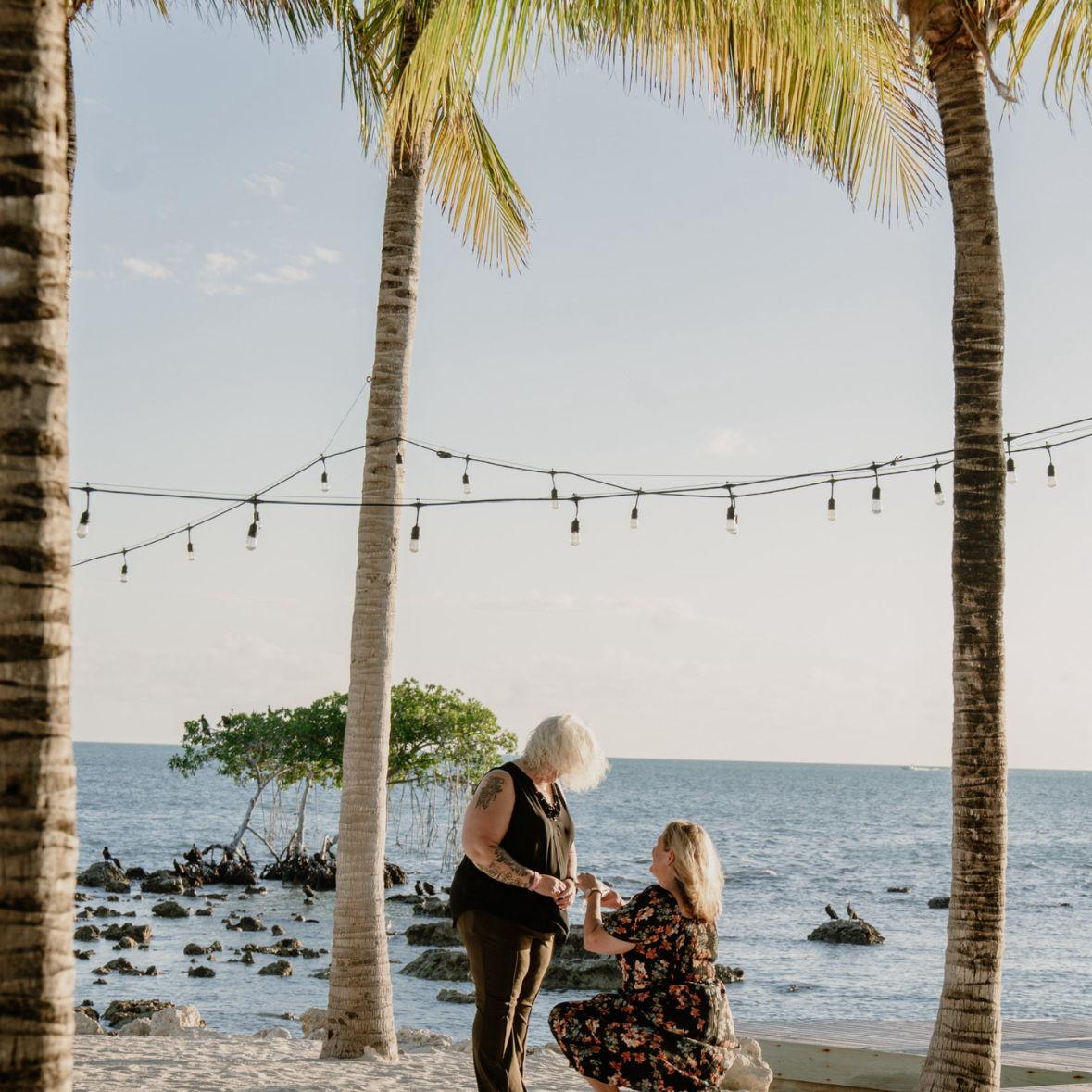 Only things missing from this picture are (a) the 10 year old boys photobombing and clapping, (b) their mother yelling at them, and (c) Kristy rolling around in the sand when she couldn't get up. The best!