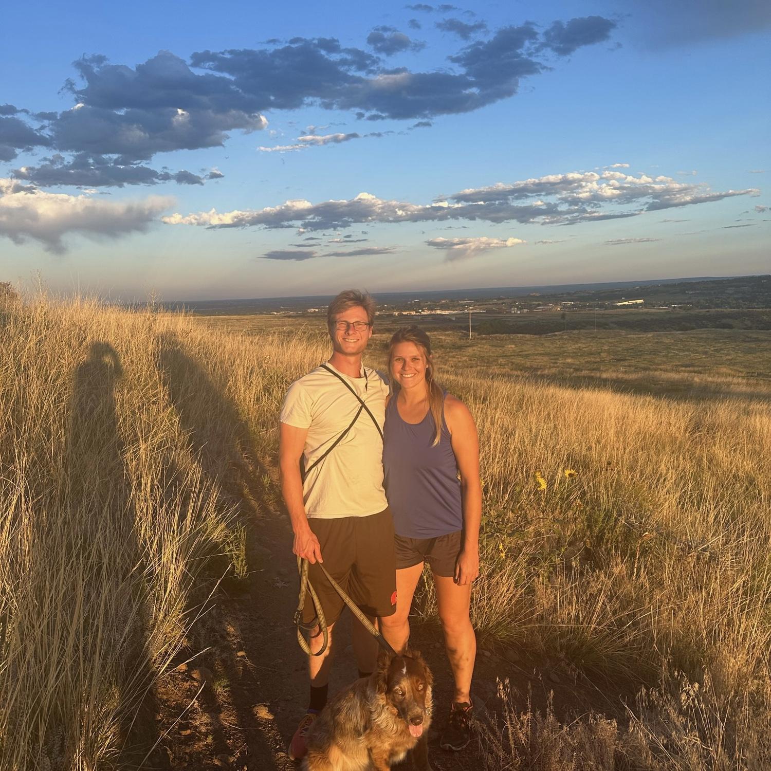 Hiking with Koda at South Table in Golden, CO