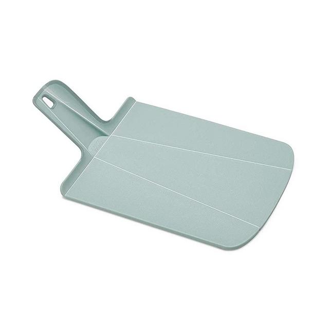 Joseph Joseph 60157 Chop2Pot Foldable Plastic Cutting Board 15 x 8.75 Non-Slip Feet 4-inch Handle Dishwasher Safe, Small, Dove Gray